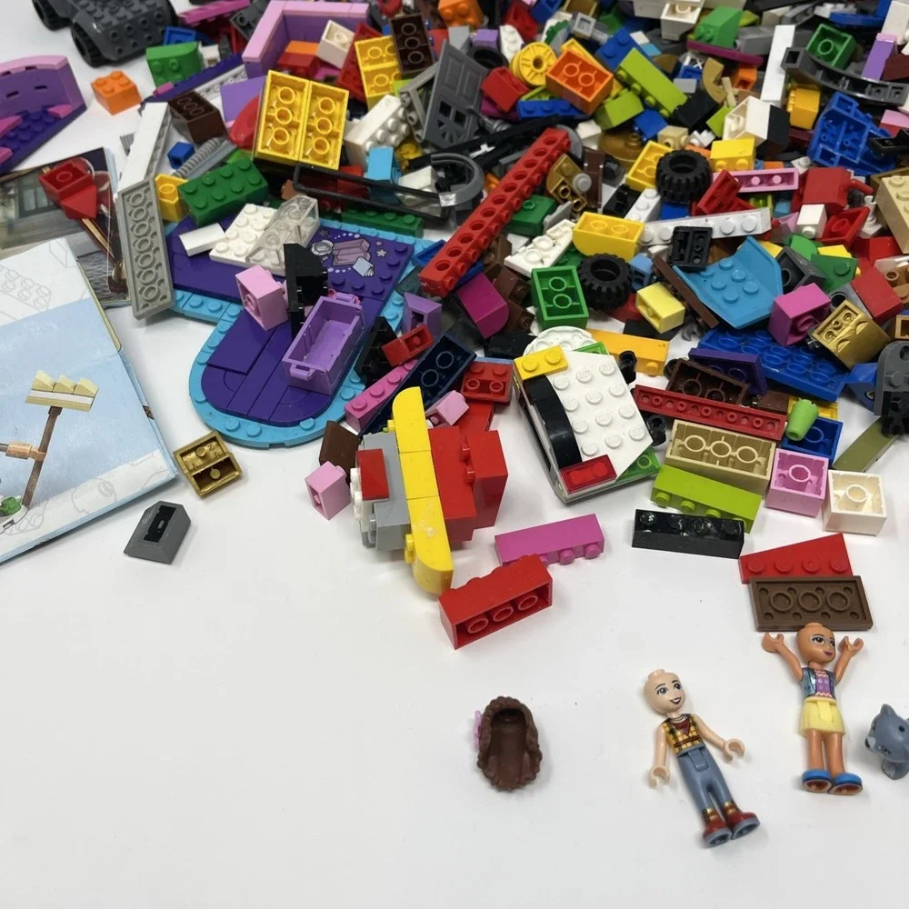 Lego 2.12LBS Random Pieces Plates Building Blocks Bulk Lot Needs Cleaning